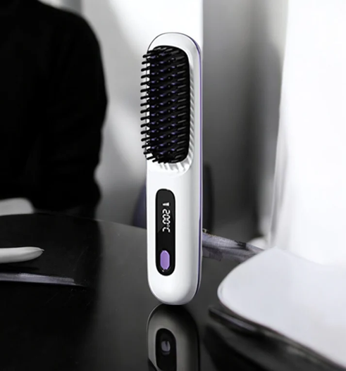LisseGo™ Pro Brosse Lisseur ionique Portable Anti-frisottis