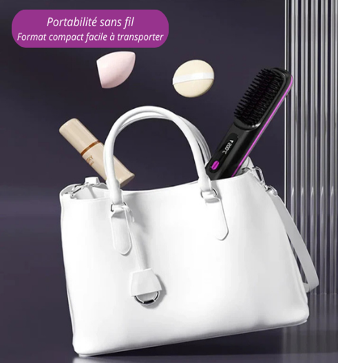 LisseGo™ Pro Brosse Lisseur ionique Portable