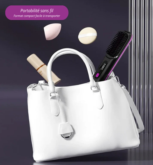 LisseGo™ Pro Brosse Lisseur ionique Portable
